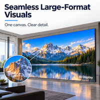Écran LED d'intérieur AI Display P0.6 P0.7 P0.9 Premium CE FCC COB, mur vidéo LED à pas ultra fin 4K UHD, écran LED sans soudure pour salles de réunion