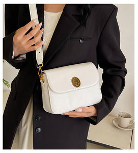 Bolso de hombro Retro informal de alta calidad 2025 nuevo Color sólido de gran capacidad Simple Crossbody pequeño bolso cuadrado - Product Image 1