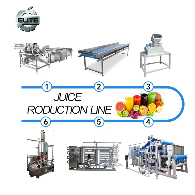 Haute industrielle fonctionnelle automatique jus de fruits ligne de traitement