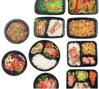 Materiale per uso alimentare Pp sano e sicuro Multi-compartimento imballaggio monouso in plastica contenitore per alimenti ospedale