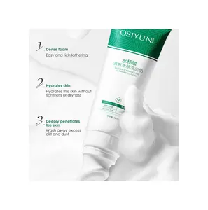 Acne Orgânica Removendo Óleo Controlando a Pele Limpeza Profunda Poros Apertando Face Wash Esfoliante Ácido Salicílico Facial Cleanser