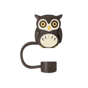 Halloween chủ đề rơm Topper 10mm bí ngô ma BAT Silicone quyến rũ thanh phụ kiện uống ống hút - Product Image 3