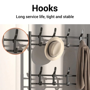 <span class=keywords><strong>Perchero</strong></span> de Pie Moderno de Metal de 60cm Estante para Colgar Ropa y Prendas con Organizador de Zapatos para <span class=keywords><strong>Entrada</strong></span> Recibidor Dormitorio - Product Image 4