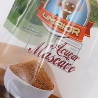 Sachet Doypack Ysh Foo d Grade en plastique souple transparent brillant avec fenêtre, 1 kg, pour emballage de sucre, thé, herbes et poudres, avec fermeture éclair