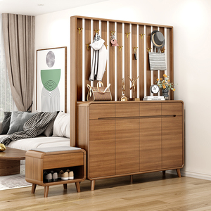 <span class=keywords><strong>Meuble</strong></span> d'entrée moderne 3-en-1 avec <span class=keywords><strong>porte</strong></span>-<span class=keywords><strong>manteau</strong></span> et armoire à chaussures - <span class=keywords><strong>Meuble</strong></span> de séparation multifonctionnel pour couloir et salon - Product Image 5