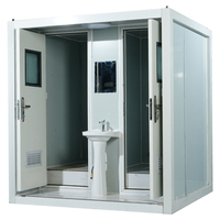 Toilettes portables en conteneur, livraison gratuite, toilettes portables recyclables, cabine de toilettes portable, camping en plein air, toilettes préfabriquées