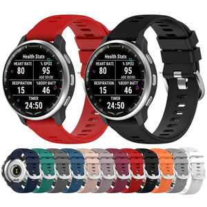 Bracelet de <span class=keywords><strong>montre</strong></span> sport en silicone 18 mm 20 mm 22 mm pour Garmin Forerunner 265 970 570 Venu 4 3 Smartwatch - Product Image 3