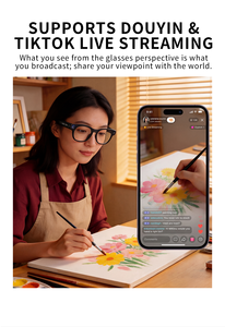 Nuevas Gafas Inteligentes con Cámara de 800W Píxeles y Grabación de Video, Traducción en Tiempo Real de Llamadas de <span class=keywords><strong>Audio</strong></span> y Video, Estabilización de Cámara - Product Image 6