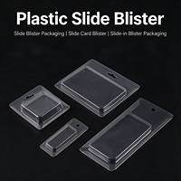 Emballage en blister coulissant en PET écologique pour stylos et fournitures de bureau, plateau de présentation en plastique transparent, sur mesure ODM