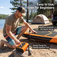 Pompe à air électrique rechargeable avec batterie intégrée, pompe à air SUP portable, gonfleur et dégonfleur pour tente gonflable, kayak