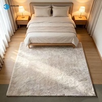 Tapis de salon à poils longs et épais, moquette polaire douce et moelleuse, tapis shaggy antidérapant