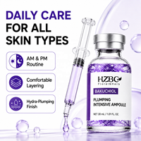 Ampoule repulpante au bakuchiol, alternative au rétinol, sérum raffermissant, fabricant OEM, marque privée, vente en gros