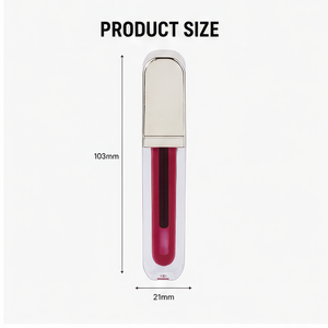 Organic Mineral Long Lasting 4ml Electroplated Gold <b>Lip</b> <b>Gloss</b> Tube Sample Size for Daily Makeup Private Label Vendor - Product Image 6