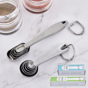 Lot de 6 cuillères doseuses en acier inoxydable écologiques avec échelle graduée pour assaisonnement et pâtisserie – Meilleures ventes en ligne en gros - Product Image 4