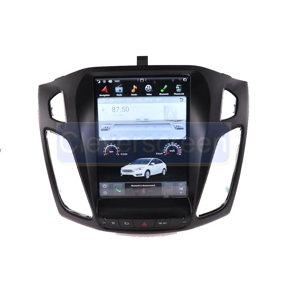 Автомобильный навигатор с сенсорным экраном 10,4 дюйма, GPS, dvd, видео, радио, стерео, монитор для Ford Focus 2012-