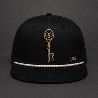 Casquette de baseball personnalisée avec broderie Old English, 5 panneaux, visière incurvée, style Dad Hat, streetwear urbain West Coast, vente en gros, faible MOQ