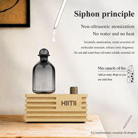 Diffuseur d'huiles essentielles en bois AromaMobi, USB-C, sans eau, aromathérapie, yoga, spa, hôtel, chambre, bureau, table, maison