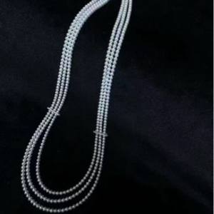 Collar de Perlas de Agua Dulce Naturales para Mujer, Diseño de Nicho, 9-10 mm, Círculo Cerrado, Simple, Elegante y Versátil - Product Image 2