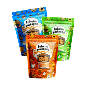 Pochette support étanche à l'humidité imprimée sur mesure emballage en plastique pour sushis sacs d'aliments pour animaux de compagnie pour biscuits et collations sac en mylar scellé à fermeture à glissière - Product Image 6