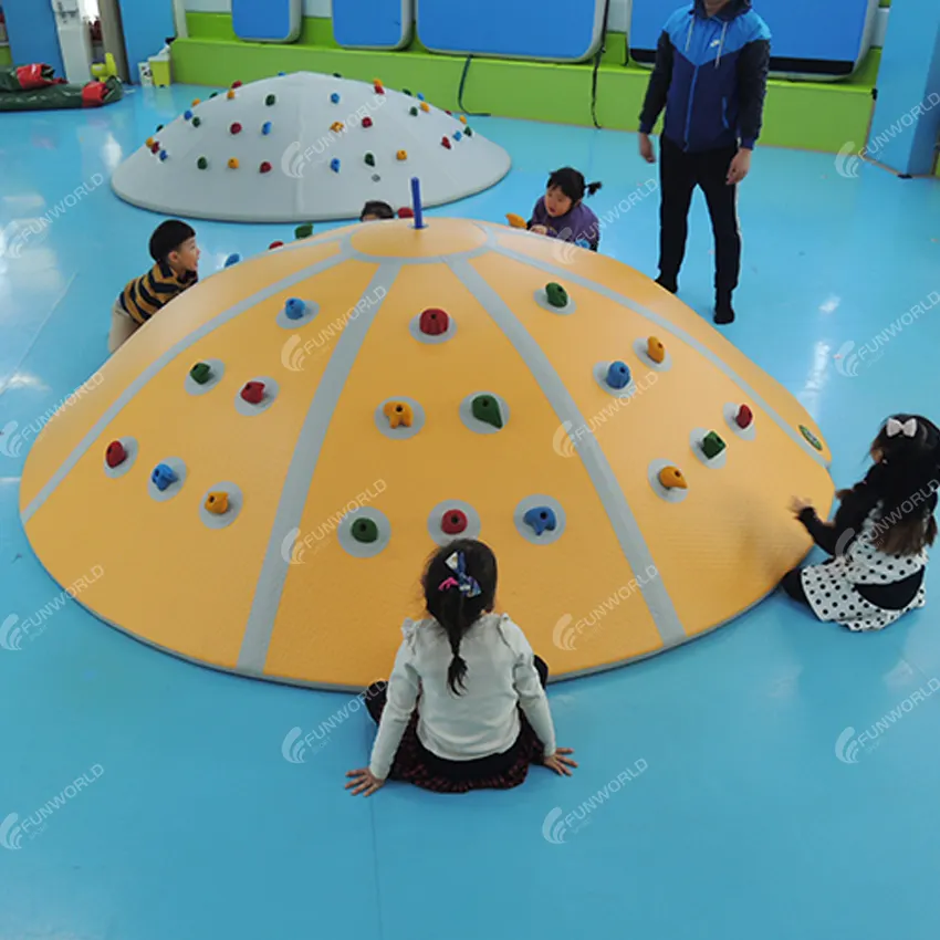 Funworldsport durevole tessuto a doppia parete arrampicata su roccia Indoor Outdoor per bambini bambini