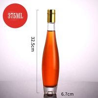 Vide 175ml 375ml 500ml spiritueux liqueur vodka whisky bouteilles en verre de vin avec liège