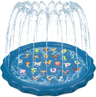 Tapis de jeu aquatique gonflable pour enfants, 60 pouces, jouets aquatiques d'extérieur, piscine pour bébés et tout-petits, garçons et filles