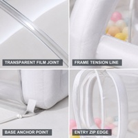Dôme à bulles gonflable transparent en PVC de qualité commerciale pour camping en plein air, mariage, fête, exposition