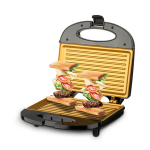 Grille électrique ronde antiadhésive à double plaque, appareil portable pour sandwichs et œufs, machine à sandwichs pour collations - Product Image 1
