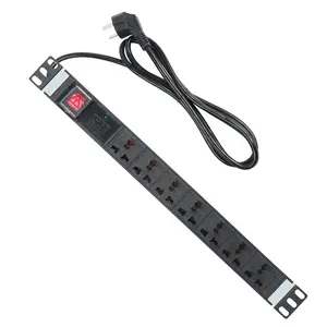 Gowone Unit distribusi daya PDU Universal, perlindungan Lightning PDU 7 cara 10A SPD