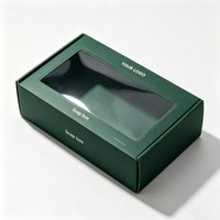 Boîte à savon personnalisée en gros, boîte d'emballage de savon à succès avec fenêtre transparente, boîte d'emballage de savon de haute qualité avec encre de soja