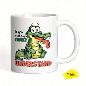 Ceramics Coffee Mug Crocodile If You Met My for Family You Would Understand Design Dishwasher Safe Fun Coffee Mug - Product Image 2