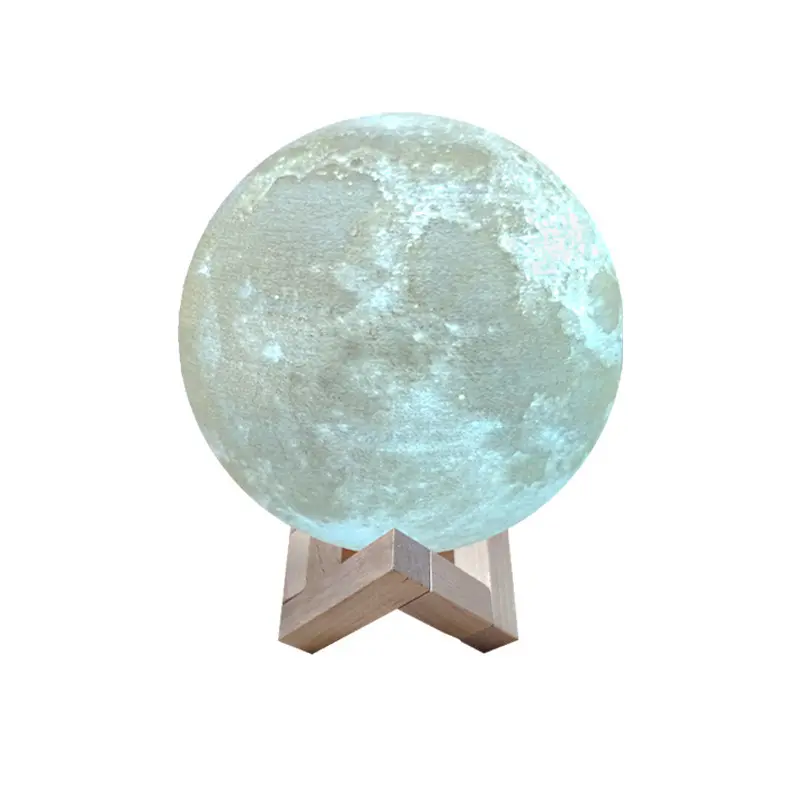 Factory Wireless Touch 3D Moon Lamp LED Night Light Remote Control BT MP3 Music Player