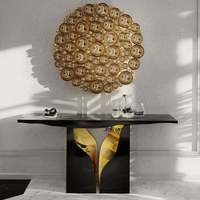 Meuble d'angle de luxe léger de couleur unie avec bord texturé pour salon et couloir – Excellent prix, personnalisation OEM