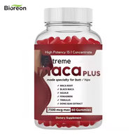 Gummies de Maca Noire pour Adultes : Courbes Extrêmes et Volume Accru – Racine de Maca Noire pour Améliorer la Vitalité chez les Hommes et les Femmes – Booster Fessier