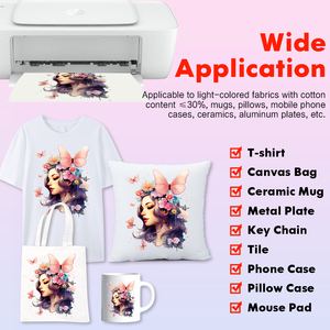 <span class=keywords><strong>Papier</strong></span> de Sublimation Hongcai A3 pour <span class=keywords><strong>Transfert</strong></span> Thermique, 50 Feuilles Séchage Rapide, Format A3+, pour T-shirts, Oreillers et Tasses - Product Image 4