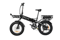 Livraison gratuite depuis l'entrepôt du Royaume-Uni et des États-Unis, vélo de montagne pliable électrique en alliage d'aluminium sans balais, batterie au lithium, pneu gras 20''*4.0 pouces, 48V 500W