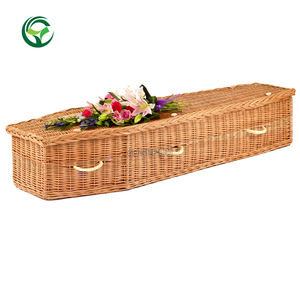 Cercueils en osier légers pour funérailles, en gros, Royaume-Uni, cercueils en saule brun avec structure en <span class=keywords><strong>carton</strong></span> - Product Image 3