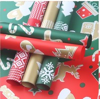 Kertas Pembungkus Bunga Bahan Plastik Bopp Tahan Air untuk Natal, Kertas Kemasan Bunga