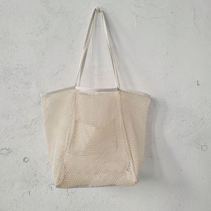 Bolso Tote de Malla de Gran Capacidad para Mujer, Versátil, de Lujo, para Playa, Pañales, Estilo Elegante - Product Image 3