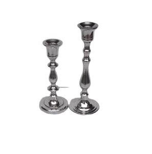 Cast Aluminum Classical Taper <b>Candle</b> <b>Holder</b> with <b>Mirror</b> Polish for Weddings & Home Decor Festive Christmas Occasions - Product Image 1
