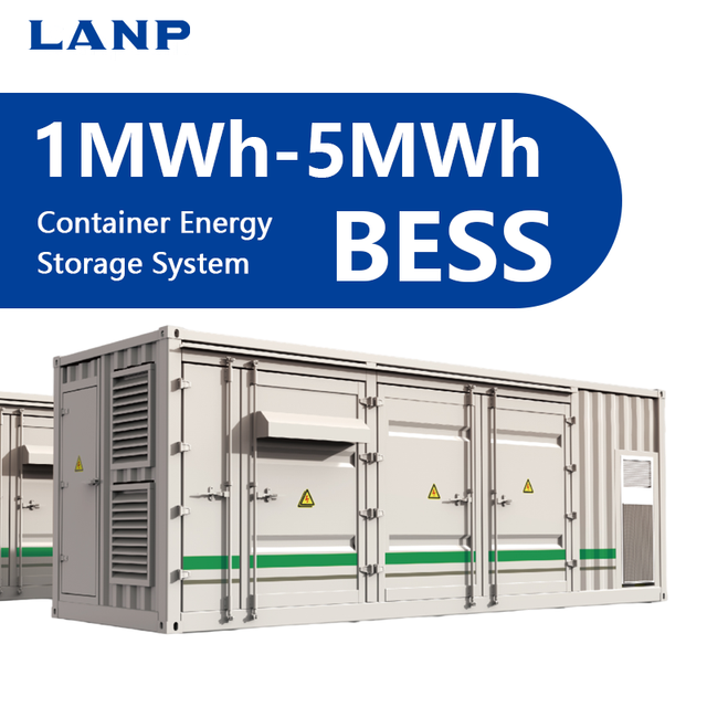 1MWh - 5MWh LiFePO4 Battery Solar Power Station Containerized BESS Power Energy Storage System Container for Industrial Outdoor
