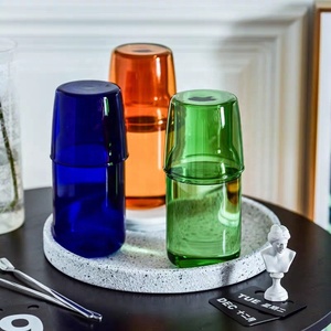 Cốc Thủy Tinh Nhật Bản Bình Nước Uống Ban Đêm Bình Đựng Nước Cạnh Giường Bộ Bình Thủy Tinh Đựng Nước Trái Cây Kèm Cốc Làm Nắp Cho Đầu Giường - Product Image 6