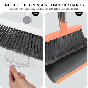 Juego de recogedor de escoba de Superficie Múltiple HOLAMOPA para necesidades de limpieza interior y exterior - Product Image 6