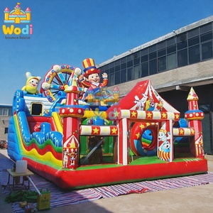 Jeux de parc d'attractions gonflables pour enfants et adultes, certifiés CE, OEM disponible, directement de l'usine, souffleur inclus, résistant aux UV - Product Image 1