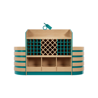 Casier à vin commercial avec structure robuste, utilisation polyvalente. Idéal pour les supermarchés et les magasins de proximité.