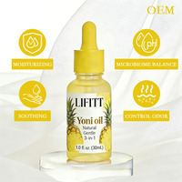 Huile Intime Raffermissante Yoni aux Huiles Essentielles de Fruit d'Ananas, Hydratante, Anti-Odeur et Apaisante, Vente en Gros Marque Blanche