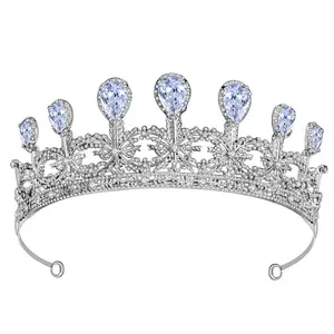 High-End Luxury Zircon Bridal Head Jewelry Wedding Hair Alloy Diamond Wedding Crown