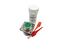 Connecteur plaqué or série D38999 J599 26WC35PA, blindé EMI, étanche IP67/IP68, 14 broches, fiche électrique