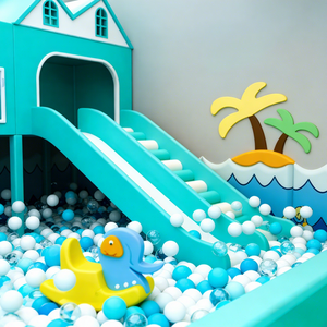 Ensemble de jeux d'intérieur Macaron pour enfants : piscine à balles, toboggan, filet d'escalade, équipement de terrain de jeu souple pour la maison et la <span class=keywords><strong>maternelle</strong></span> - Product Image 5