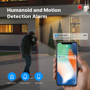 กล้องวงจรปิด Hiseeu 5MP H.265 แบบพาโนรามากลางแจ้ง รองรับ Wifi ภาพสีกลางคืน ระบบ PTZ พร้อมชุด NVR ไร้สาย - Product Image 5